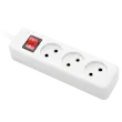 چندراهی ۳ خانه بدون ارت پارت الکتریک مدل شهاب با کلید و کابل ۳ متر کد ۲۰۲۴