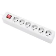 چندراهی ۶ خانه ارت‌دار پارت الکتریک مدل شهاب با کلید و کابل ۳ متر کد ۶۵۸