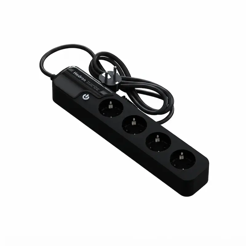 چندراهی و محافظ هارمونیک هادرون چهار خانه ارت‌دار مدل P244 مشکی