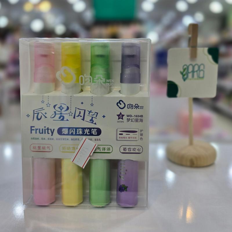 هایلایتر شاین دار پک 4 عددی