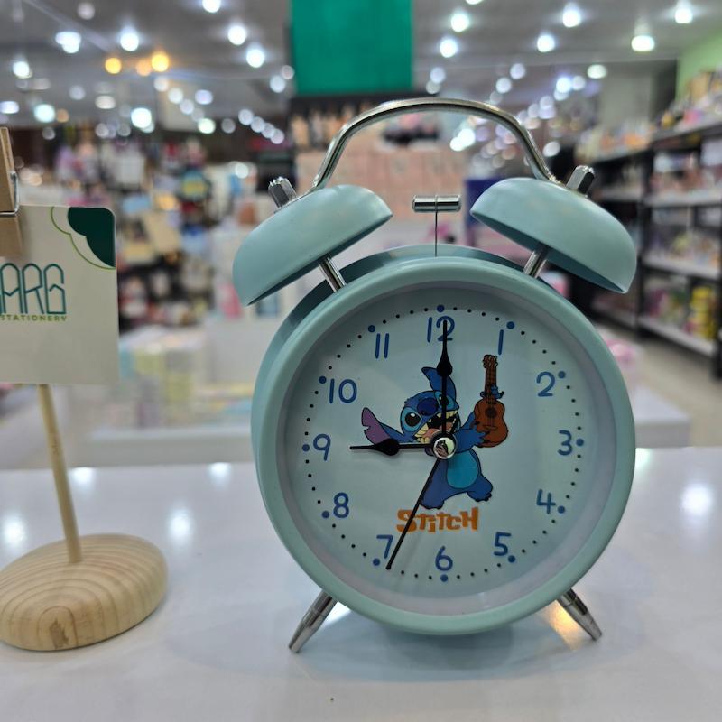 ساعت فلزی شماطه ای طرح استیچ