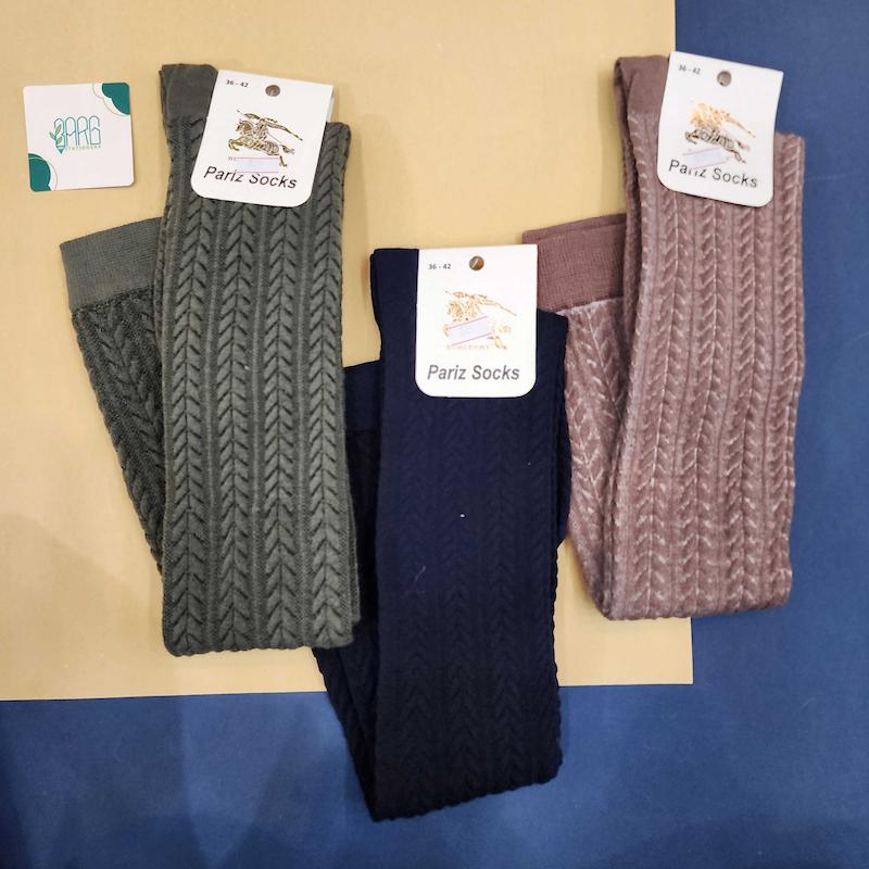 جوراب بالازانو گندمی 