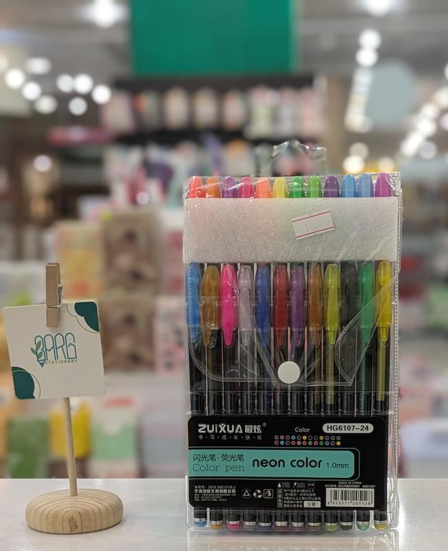 خودکار نئونی پک 24 عددی برند zuixua