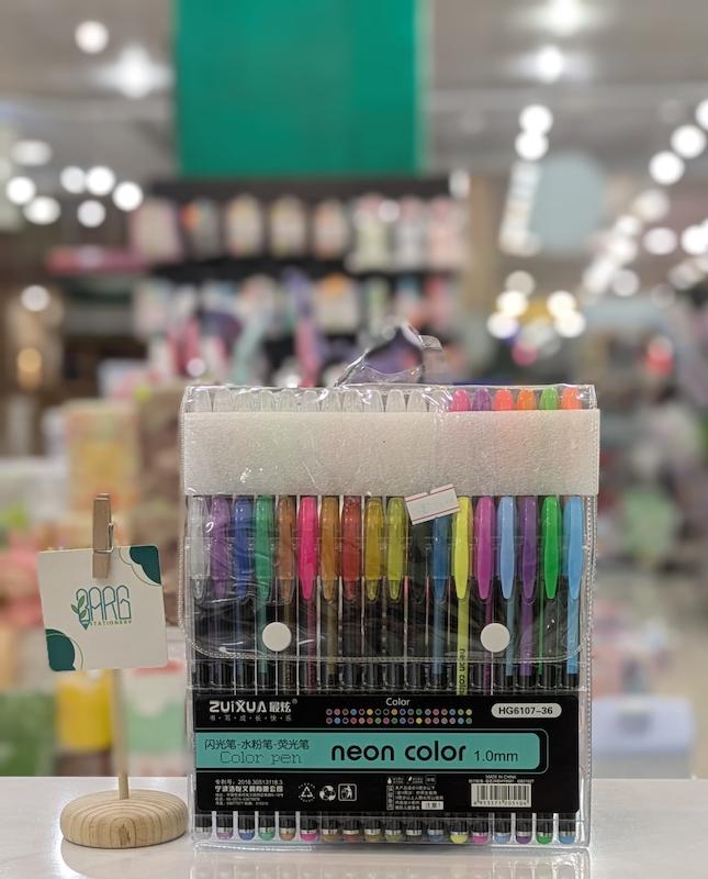 خودکار نئونی پک 36 عددی برند zuixua-کپی