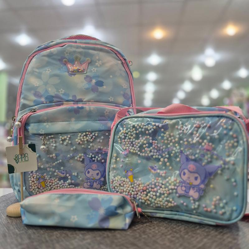 کوله 3تیکه کرومی