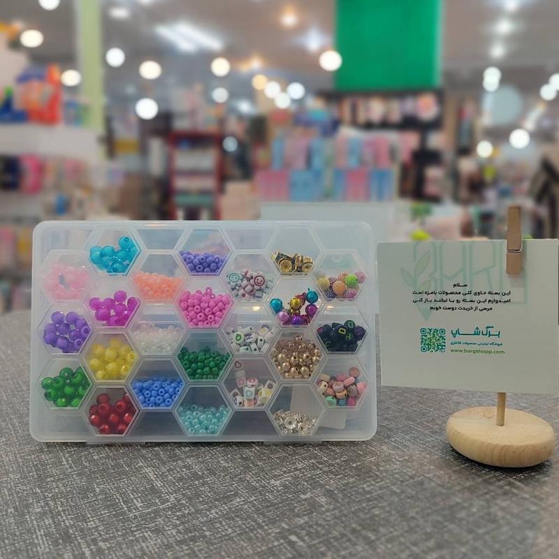 ست سرگرمی مهره دستبند سازی شش ضلعی