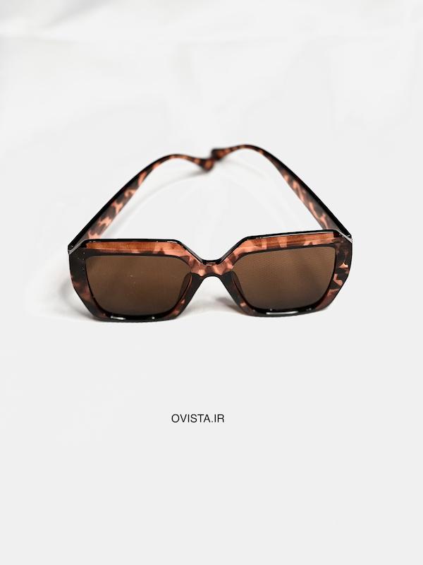 عینک فرم بزرگ پلنگی