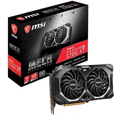 کارت گرافیک استوک ام اس ای مدل 5700XT MSI MECH 2FAN 8G