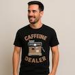 تیشرت باریستایار مدل Caffeine Dealer از رو به رو