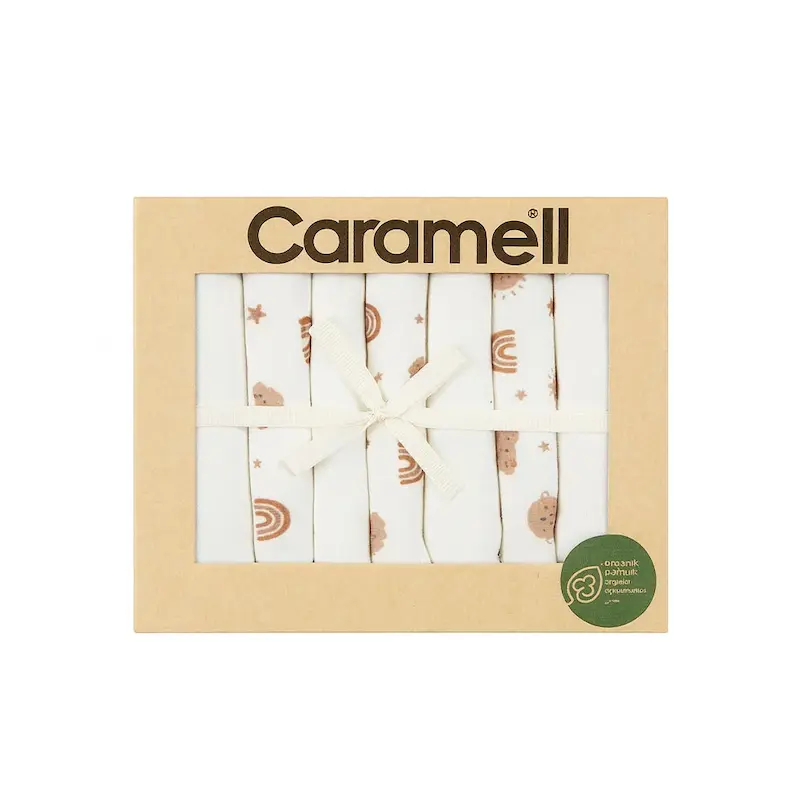 دستمال دست و صورت 7 عددی کارامل Caramell