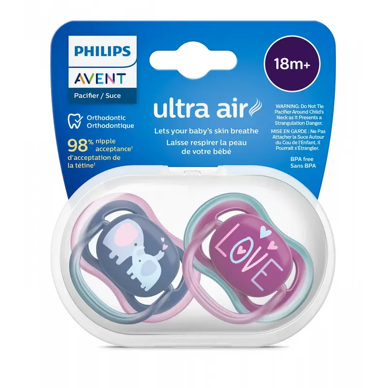 پستانک +18 ماه Ultra Air LOVE کد SCF349/22 اونت فیلیپس Avent