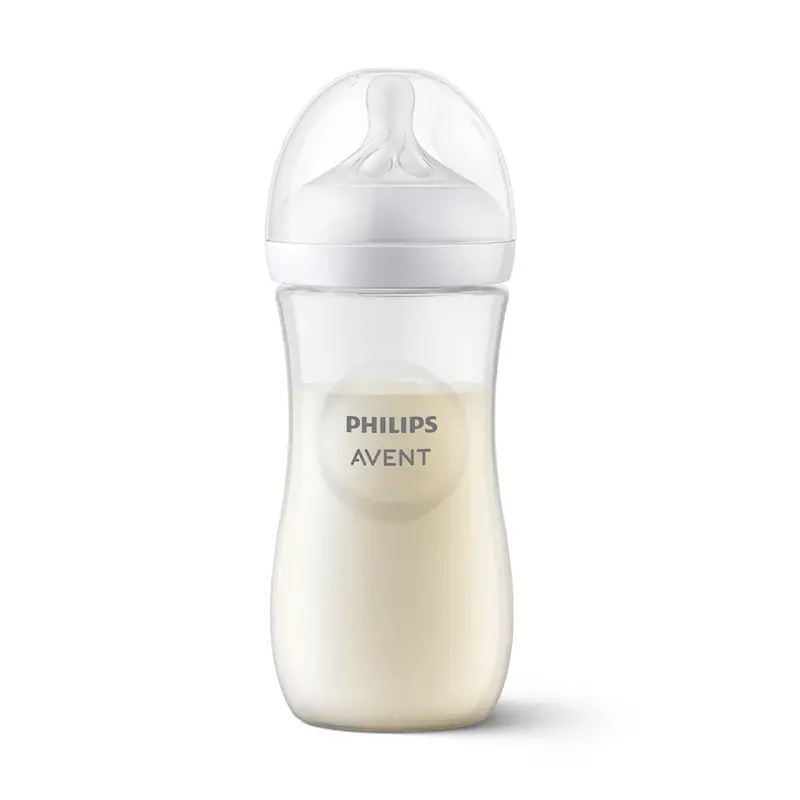 شیشه شیر نچرال 330 میلی لیتر با سر شیشه 4 قطره فیلیپس اونت Philips Avent