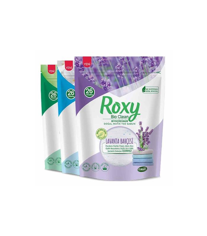 پودر صابون ماشین لباسشویی با رایحه 800 گرم روکسی Roxy