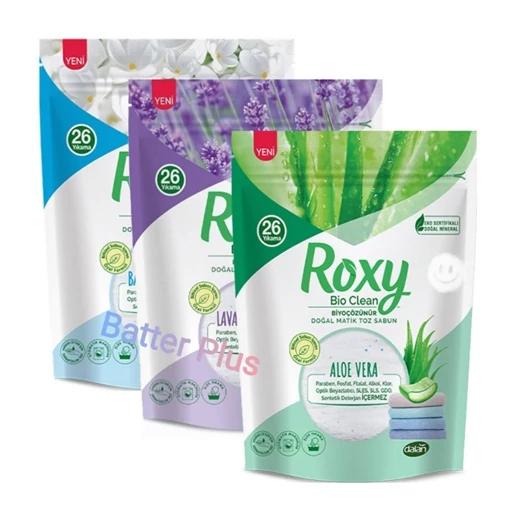 پودر صابون ماشین لباسشویی با رایحه 800 گرم روکسی Roxy