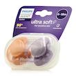 پستانک دو عددی 6-18 ماه 091/34 الترا سافت Ultra soft فیلیپس اونت philips avent