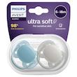پستانک دو عددی 6-18 ماه 091/34 الترا سافت Ultra soft فیلیپس اونت philips avent