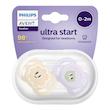 پستانک دخترانه مدل scf۰۷۵_۰۶ ارتودنسی ۰-۲ ماه ultrastart اونت avent