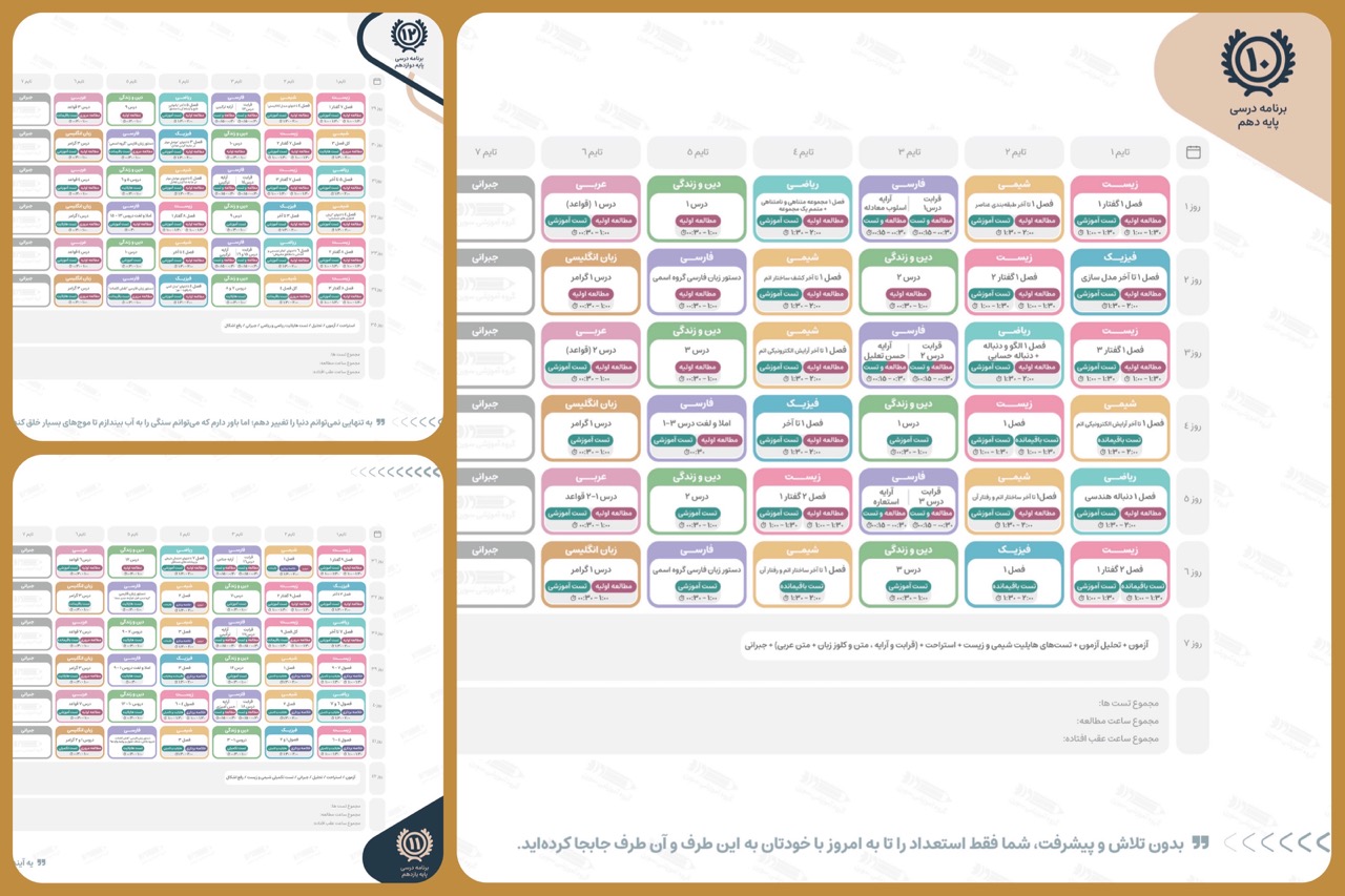 دریافت پکیج کامل بهترین برنامه کنکور ۱۴۰۴