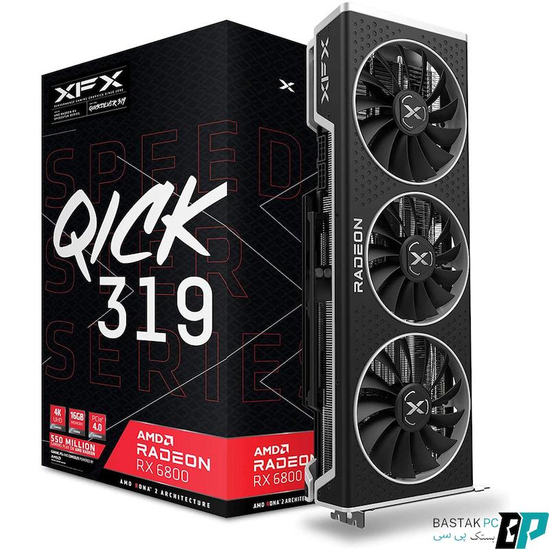 کارت گرافیک ایکس اف ایکس XFX AMD RX 6800 QICK 319 16GB ظرفیت 16 گیگابایت