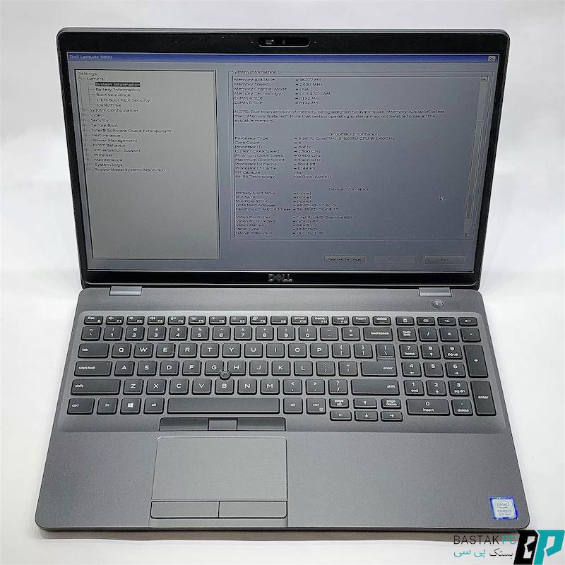 لپ تاپ استوک Dell  5500  I7(8TH)-8GB RAM-256 SSD--15.6inch کد4345