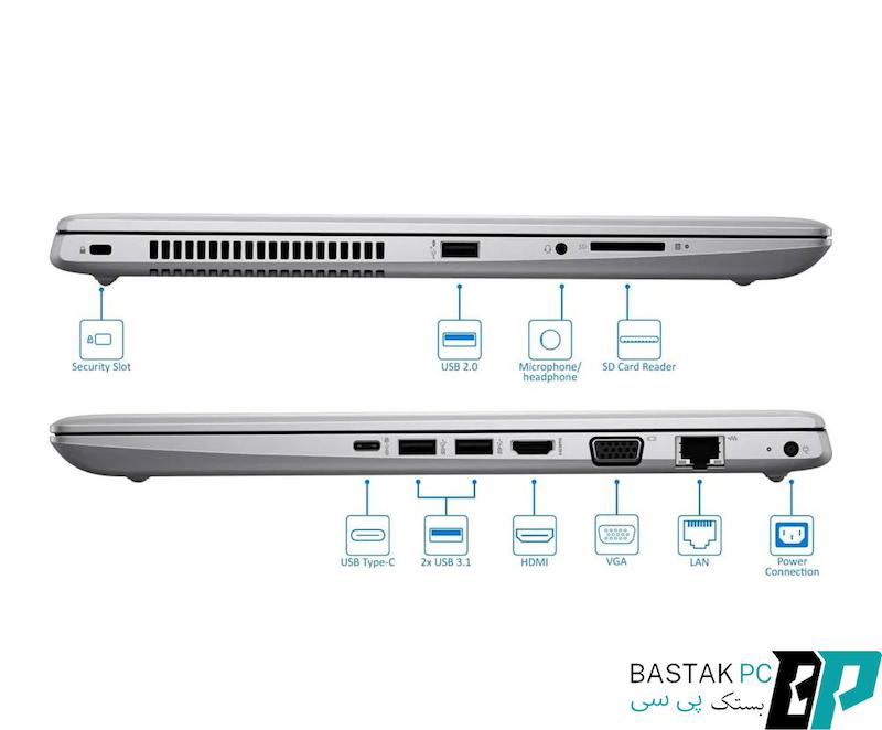 لپ تاپ HP ProBook 450 G5 / Cpu i5 (7200U) / ram 8 / Ssd 256 / Vga intel / 15.6 inch