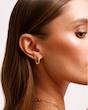 گوشواره طلا هاله حلقه‌ای از طلای ۱۸ عیار بَست