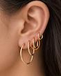 گوشواره حلقه‌ای طلا ساده قطر ۱٫۷ سانتی‌متر گالری طلا بَست