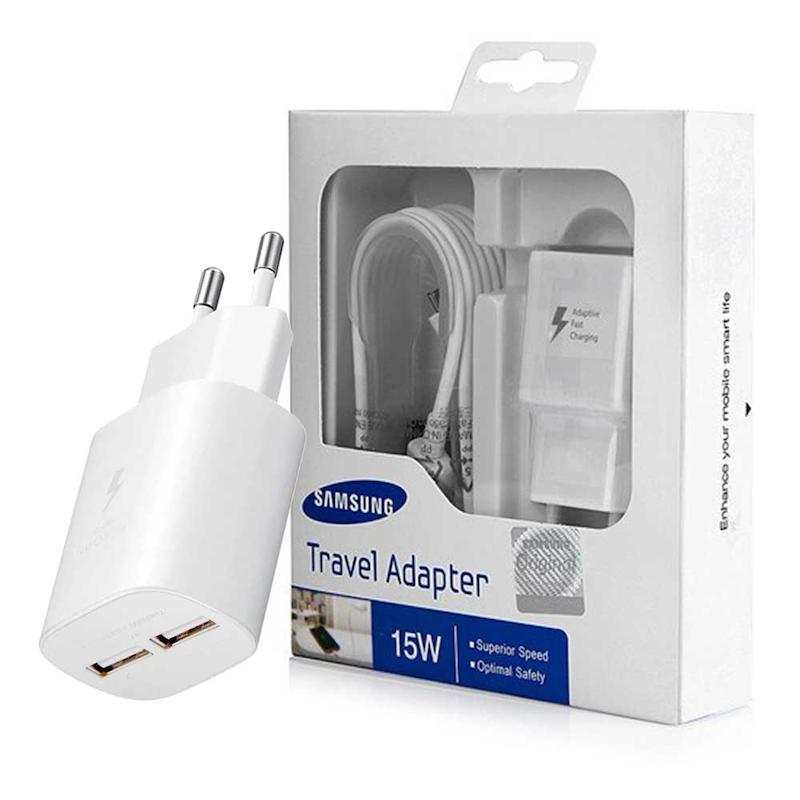 شارژر کامل سامسونگ مدل TA800 2port پک مربع تراول