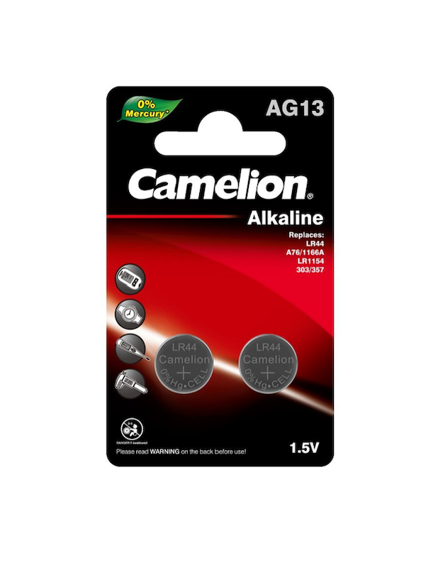  باتری AG13 کملیون پک 2 عددی Camelion