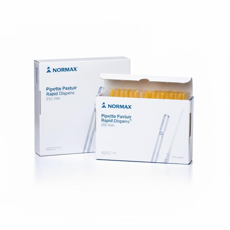 پیپت پاستور شیشه ای کوتاه - 150mm - نورمکس