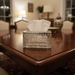 جعبه دستمال کاغذی شیشه ای Pressed Glass