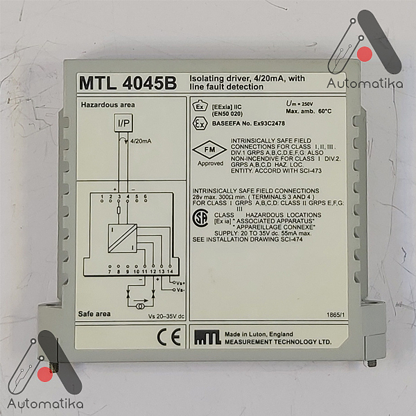 MTL 4045B Isolator