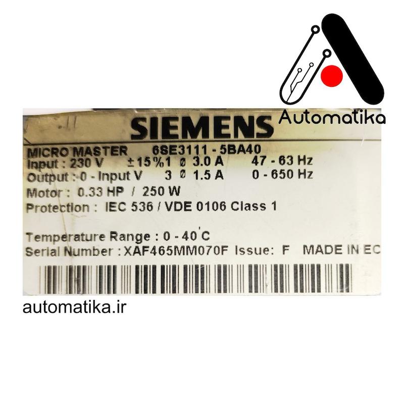 6SE3111-5BA40