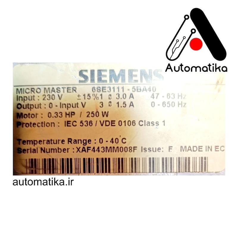 6SE3111-5BA40