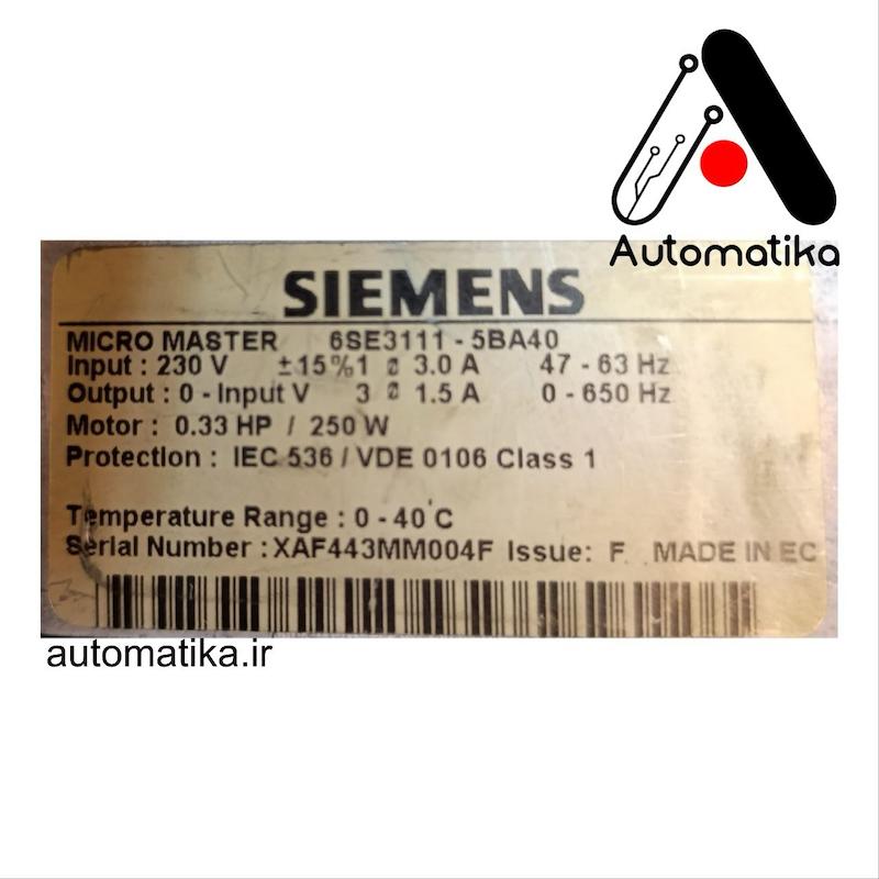 6SE3111-5BA40