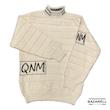 پلیور سفید مردانه QNM – استایل مینیمال و خیابانی | BAZARÈLL QNM white Men’s Sweater – Minimal Street Vibe