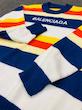 پلیور مردانه راه‌راه رنگی طرح Balenciaga کد ۸۷۵ – انرژی و استایل مدرن | BAZARÈLL Multicolor Striped Balenciaga Men’s Sweater 875 – Vibrant Urban Energy