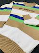 پلیور مردانه راه‌راه رنگی طرح Balenciaga کد ۸۷۸ – انرژی و استایل مدرن | BAZARÈLL Multicolor Striped Balenciaga Men’s Sweater 878 – Vibrant Urban Energy