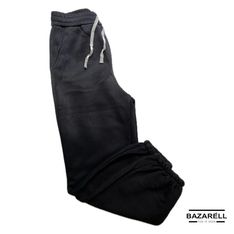 شلوار اسلش جاگر مشکی مردانه با سنگشور ظریف و فیت راحت | استایل خیابانی کلاسیک بازارل | BAZARELL Black Classic Jogger Pants for Men | Washed Streetwear Style with Relaxed Fit
