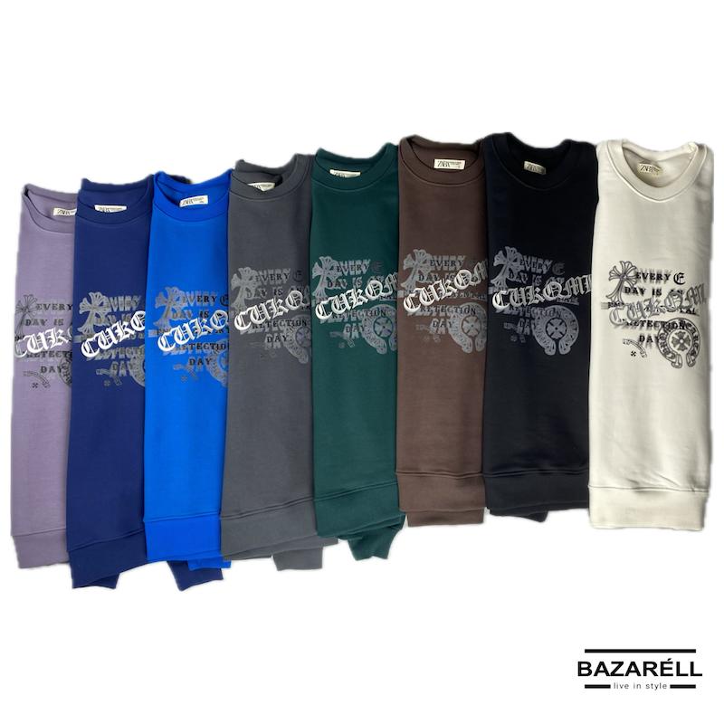 هودی رنگی طرح Chrome Style با چاپ خاص و پارچه سه‌نخ پشت کرک – BAZARÈLL colorful  Chrome Style Hoodie – Premium Three-Thread Fleece by BAZARÈLL