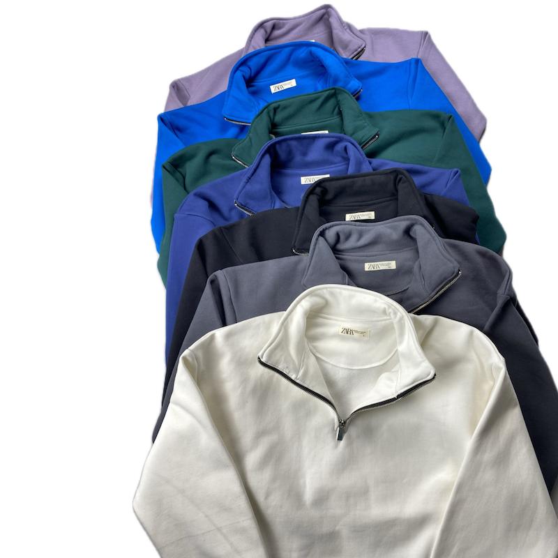 دورس نیم زیپ رنگی بیسیک ساده با پارچه سه‌نخ پشت کرک – BAZARÈLL colorful basic Hoodie – Premium Three-Thread Fleece by BAZARÈLL