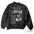 کاپشن بامبر مشکی طرح نایک STÜSSY مدل Street Edition STÜSSY Nike Black Bomber Jacket Street Edition – Unisex Urban Style