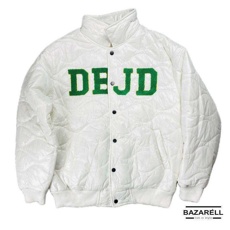 کاپشن بامبر سفید DEJD مدل Signature Streetwear Edition DEJD White Bomber Jacket – Signature Streetwear Edition
