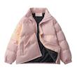 کاپشن پفی چرمی صورتی روشن اورسایز زنانه و مردانه مدل مینیمال زمستانی BAZARELL Light Pink Oversized Puffer Jacket Unisex Minimal Winter Style – BAZARELL