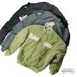 کاپشن بامبر سبز ارتشی طرح Balenciaga پشت‌نویس‌دار Balenciaga Army green Bomber Jacket with Back Print Design