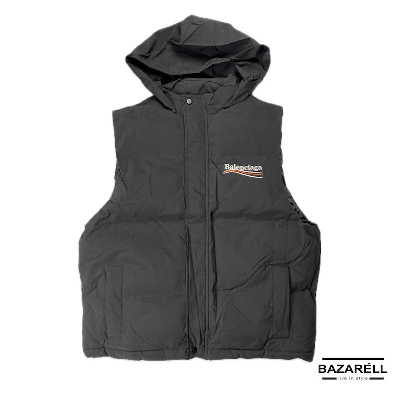 کاپشن پافر طرح بالنسیاگا مدل Signature Streetwear Edition BALENCIAGA White Puffer Jacket – Signature Streetwear Edition