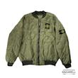 کاپشن بامبر سبز ارتشی مدل Seamix با آستر گرم و طراحی اسپرت زمستانی | Seamix Army Green bomber Jacket with Fleece Inner Lining