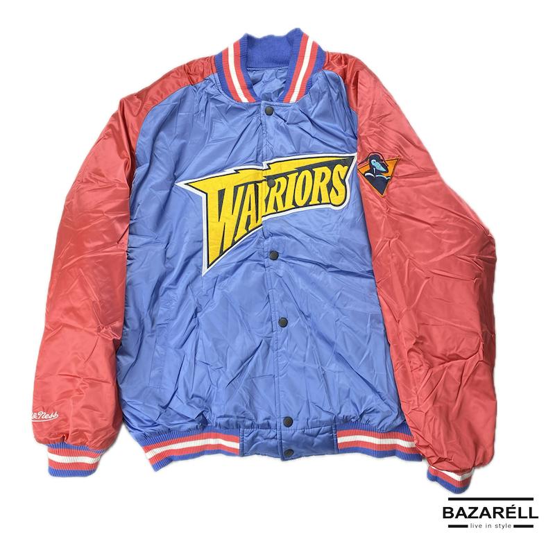 کاپشن بامبر ورزشی آبی قرمز Warriors مدل Classic Street  Warriors Blue & Red Classic Street Bomber Jacket