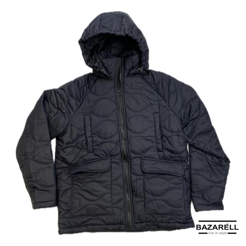 کاپشن مشکی مدل Arctic Wave | کاپشن اسپرت چهار‌جیب مردانه و زنانه Arctic Wave Black Hooded Jacket | Unisex Sport Winter Coat