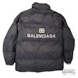 کاپشن پلى‌استر پفی مشکی Balenciaga Classic | کاپشن زمستانی سبک لوکس مردانه و زنانه (آستر پَر) Balenciaga Classic Black Polyester Puffer Jacket | Unisex Luxury Feather-Lined Winter Coat